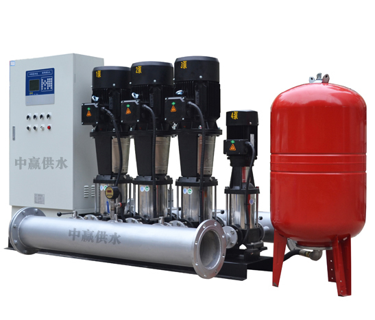 變頻恒壓供水系統(tǒng)主要由PLC、變頻器、觸摸屏、壓力變送器、動力及控制線路以及泵組組成